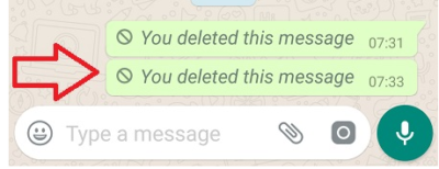 your delete this message