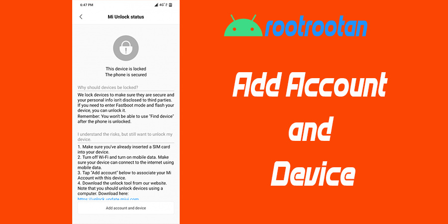 add account and devices