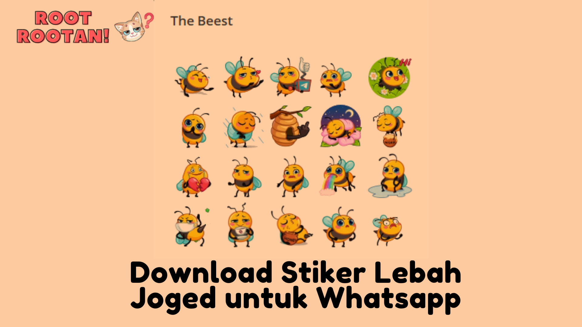 Download Stiker Lebah Joged untuk Whatsapp (1)