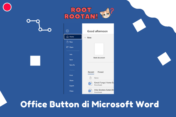 Office Button di Microsoft Word