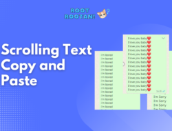 Scrolling Text Copy and Paste