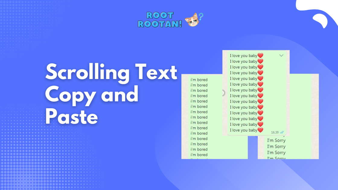 Scrolling Text Copy and Paste