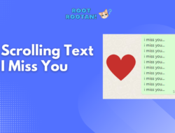Scrolling Text I Miss You