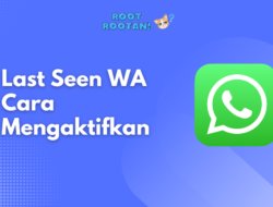 Last Seen WA Cara Mengaktifkan