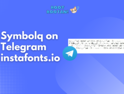 Symbolq on Telegram instafonts.io